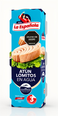 ATUN LA ESPAÑOLA AGUA X 3 UND