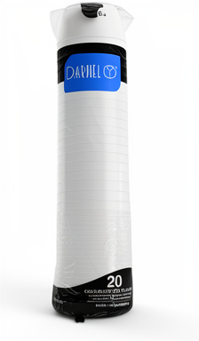 CONTENEDOR 8 OZ TAPA RIGIDA X 20 UND