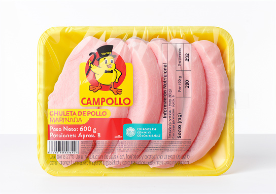CHULETA PECHUGA CAMPOLLO X600G