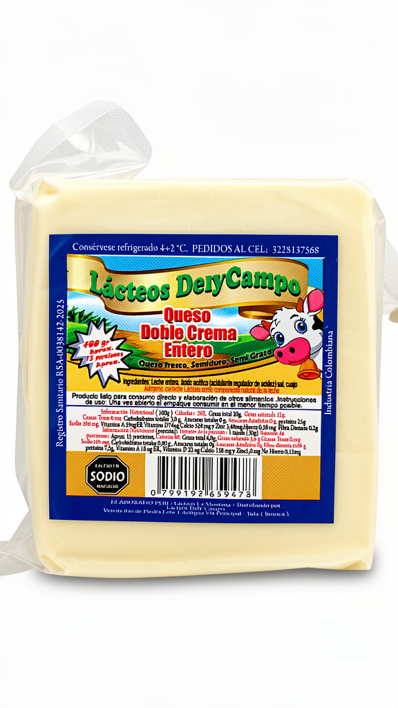 QUESO DOBLE CREMA  DELYCAMPO X435G