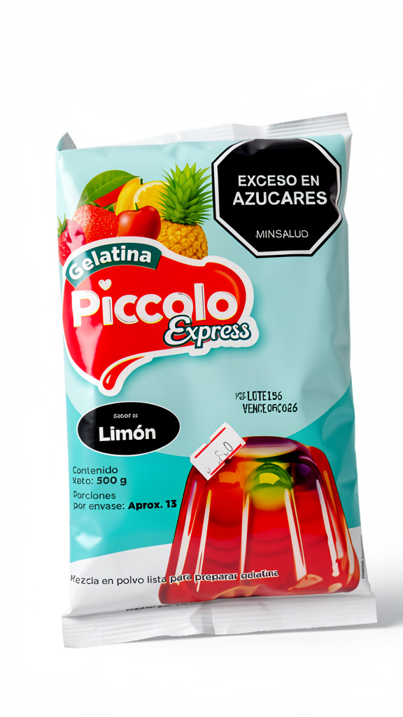GELATINA  PICCOLO DE LIMON X 500GR