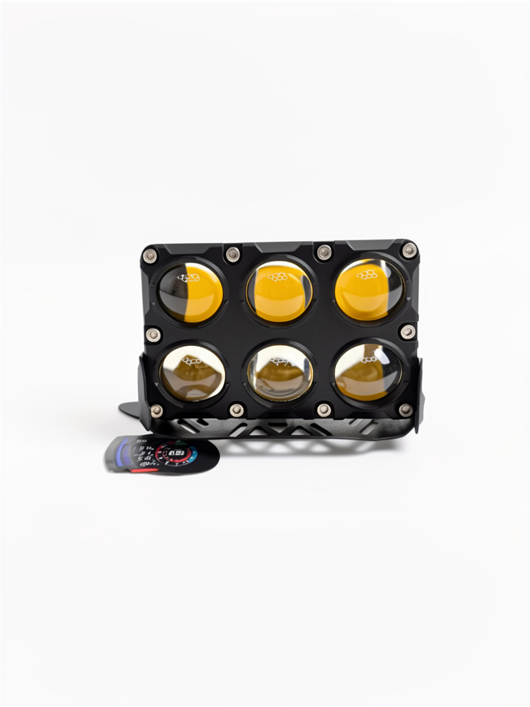 Exploradora Led saler cuadrada de 6 lupas .
