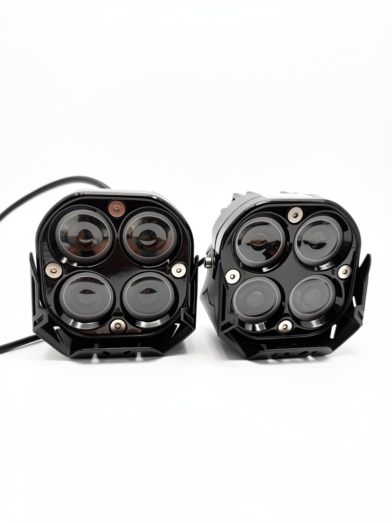 Exploradora Led Láser 4 lupas cuadrada