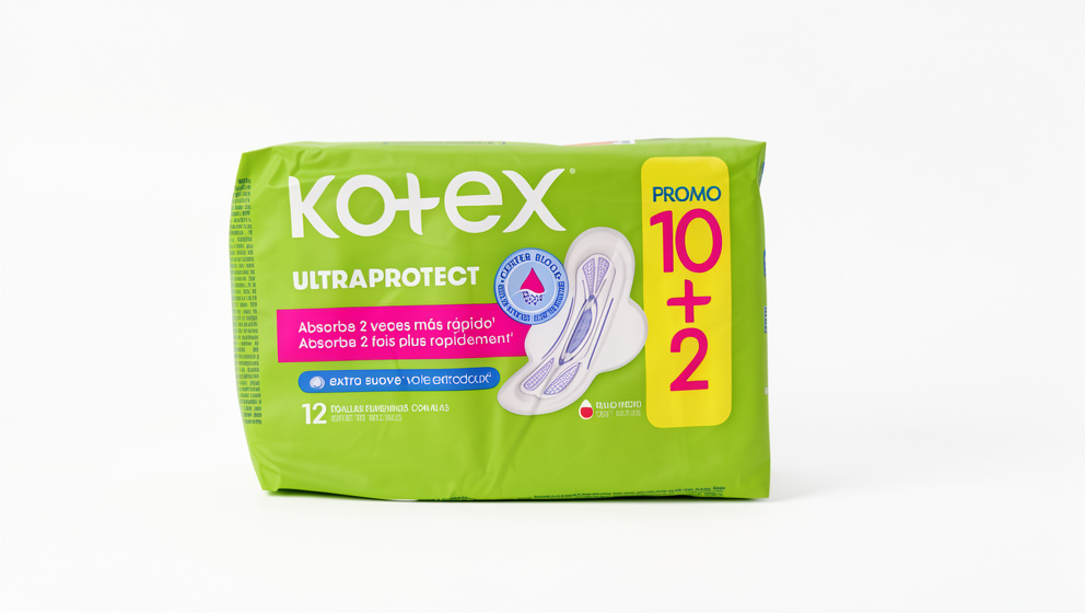 Toallas higiénicas KOTEX Ultraprotect x12