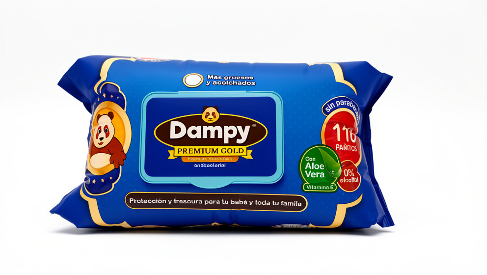 Pañitos Húmedos Dampy Premiun gold