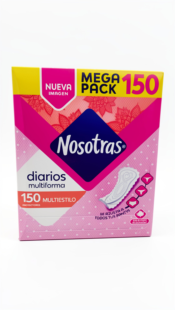 Protectores NOSOTRAS diarios multiestilo (150 und)