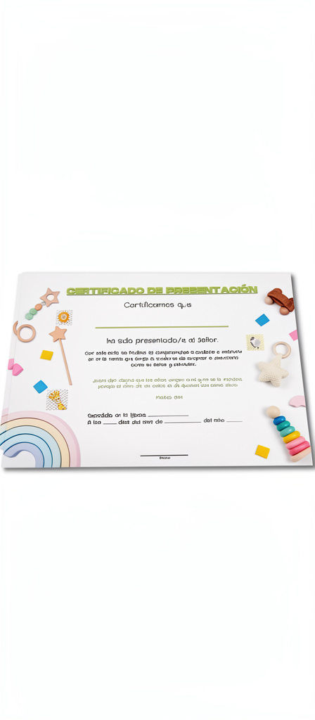 Certificados de Presentación/Bautizo/etc