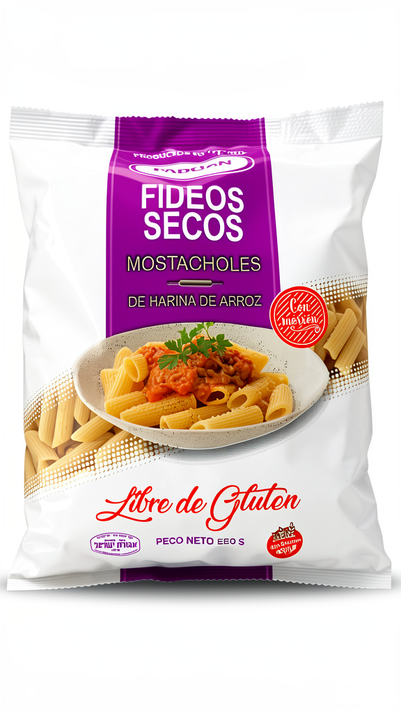 Fideo seco con morrón padoan