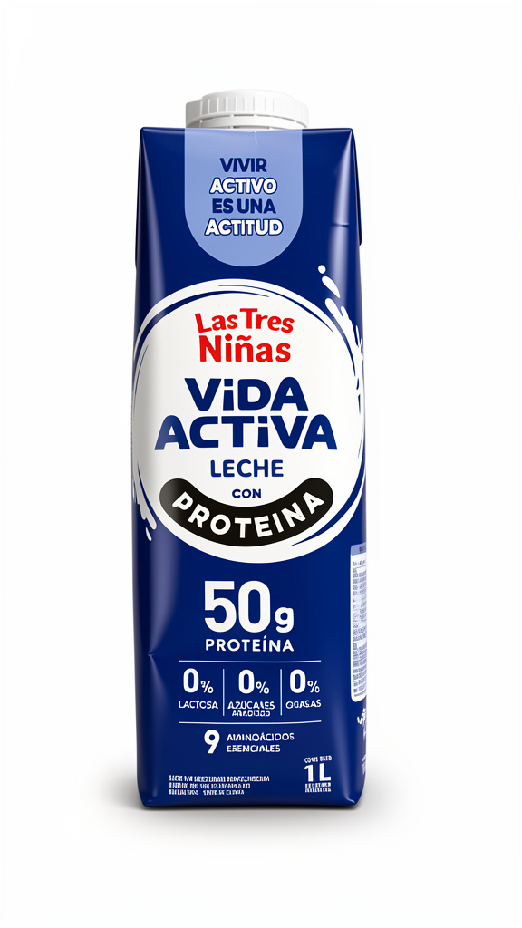 Leche Vida Activa con Proteína Las Tres Niñas