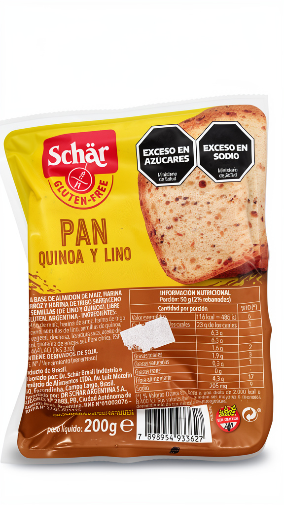 Pan de Quinoa y Lino Schar