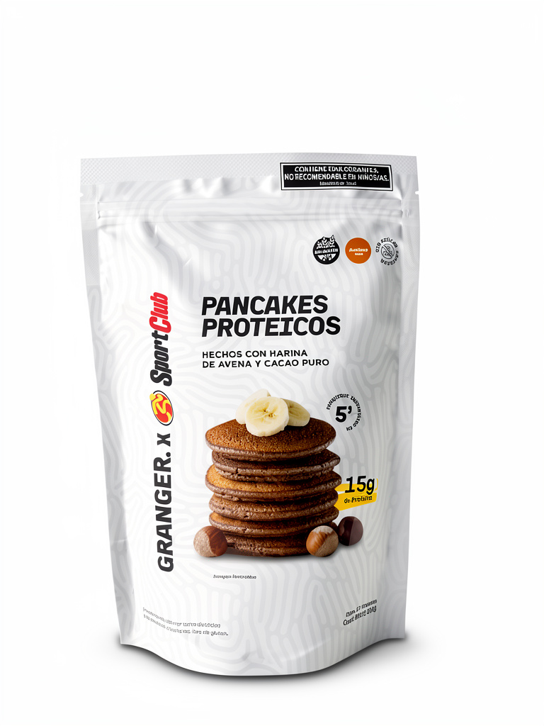 Pancakes harina avena y cacao