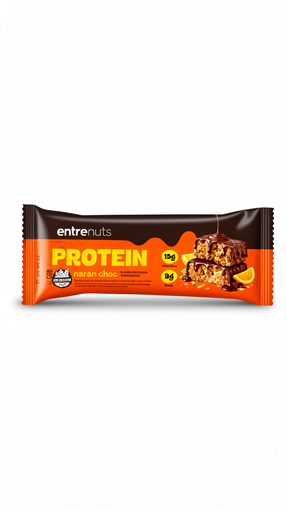 Barrita entrenuts naranja chocolate