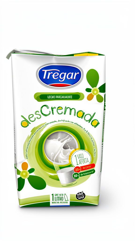 Leche descremada tregar