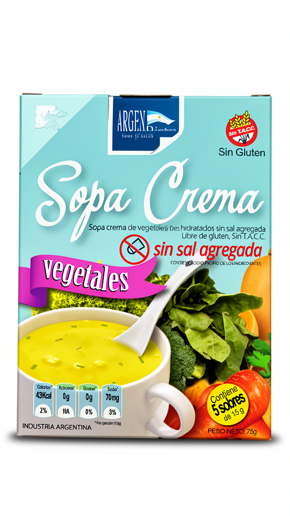 Sopa Crema Verdura Argendiet sin Sal