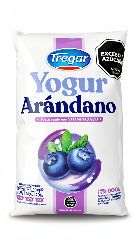 Yogur Tregar sabor Arándanos