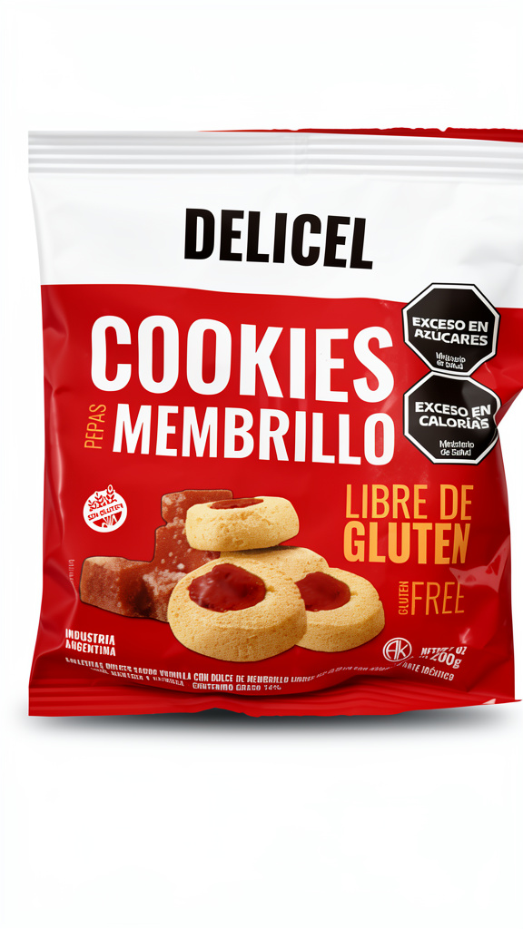 Cookies Delicel pepas sabor Membrillo