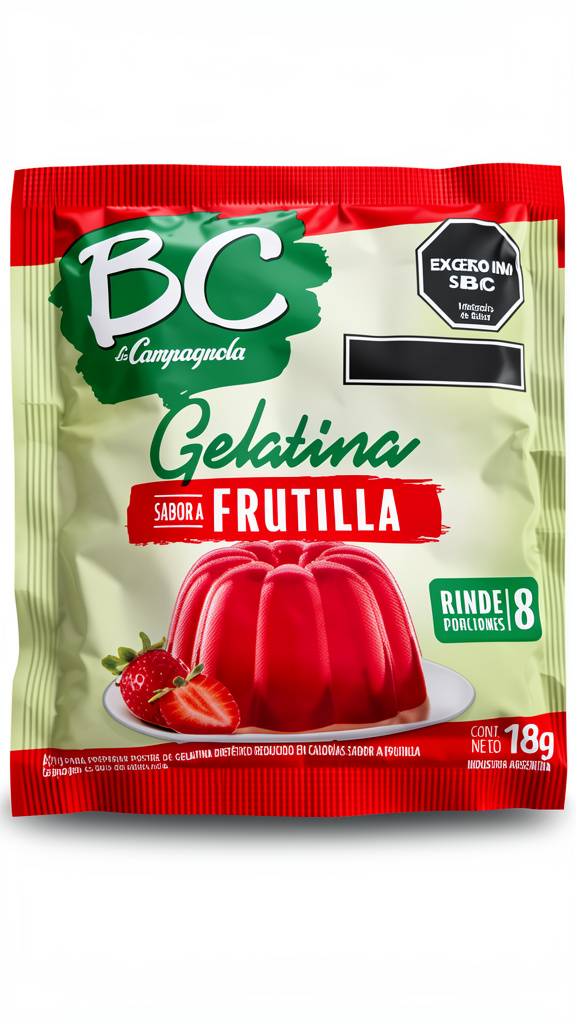 Gelatina BC sabor Frutilla