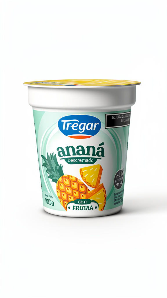 Yogur Descremado Tregar sabor Anana