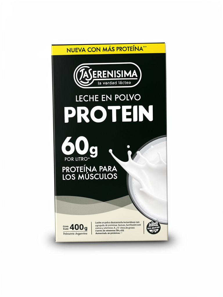 Leche en polvo proteica