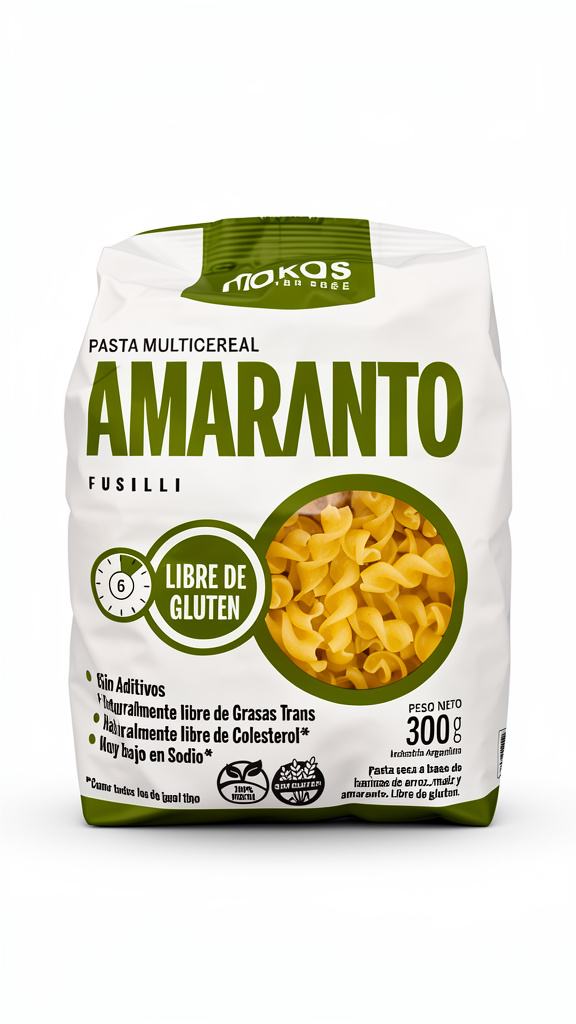 Fideo Amaranto Fusilli