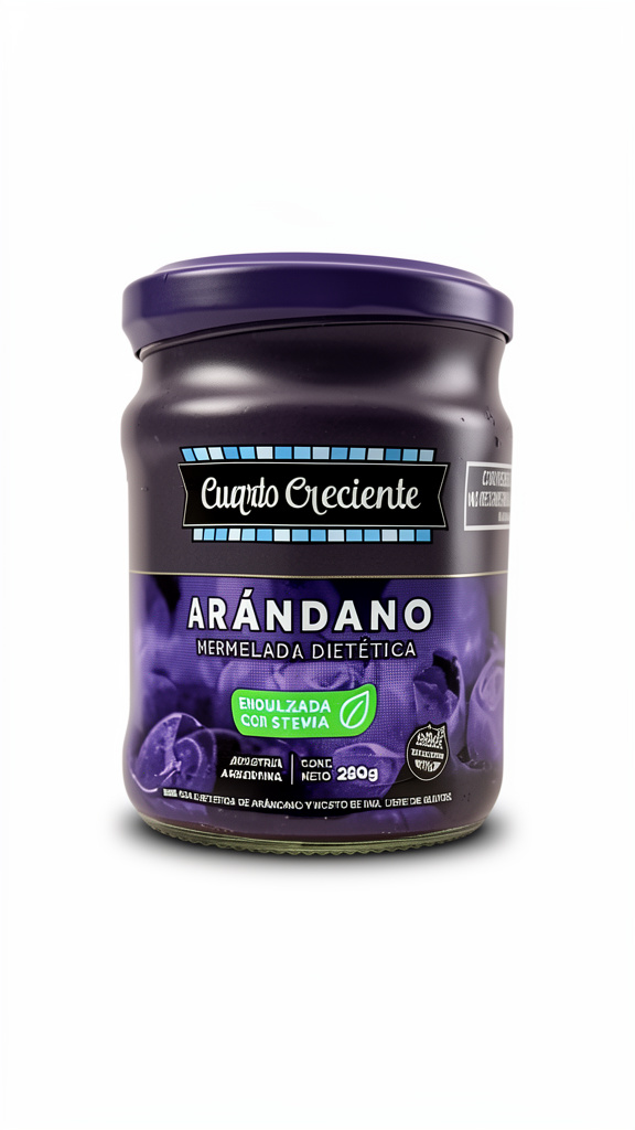Mermelada Cuarto Creciente sabor Arandanos