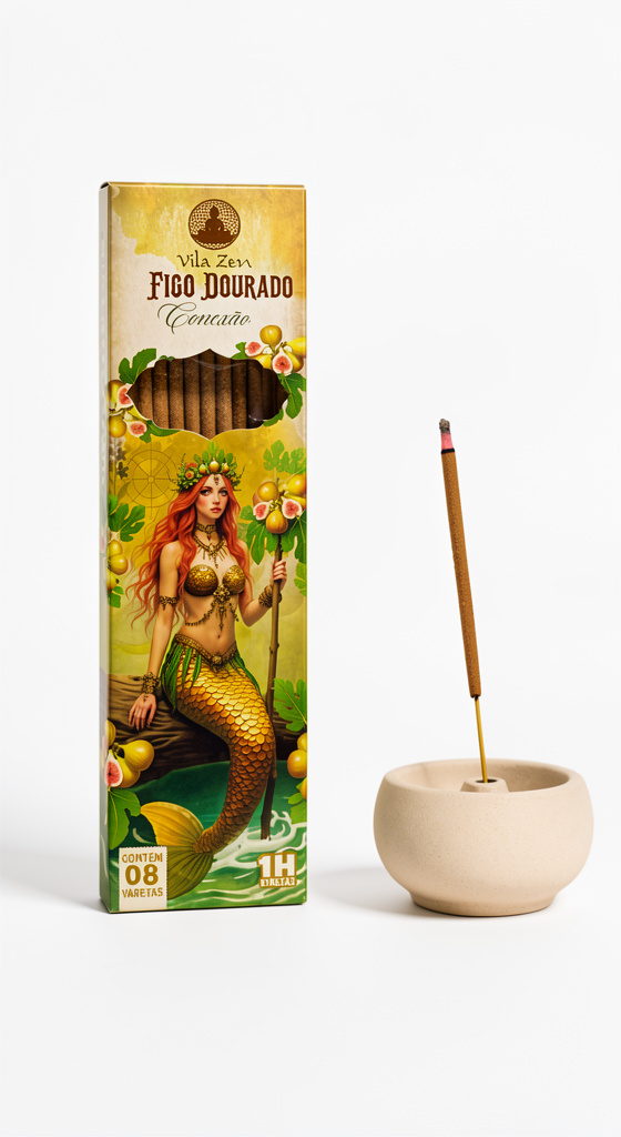 Incenso de Figo Dourado - Vila Zen