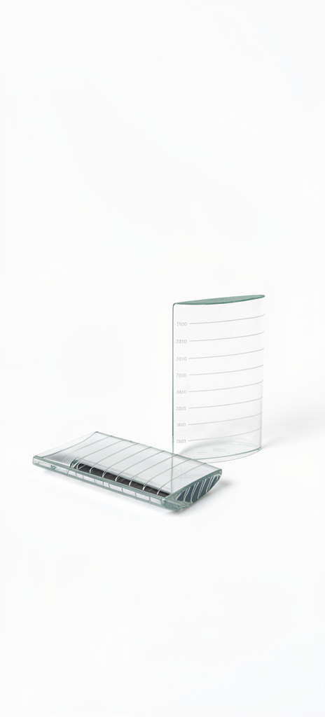 Soporte de cristal curva para tiras de pestañas