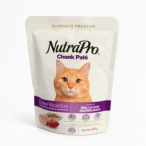 Nutra Pro Pouch Gatos Pollo Con Arandanos