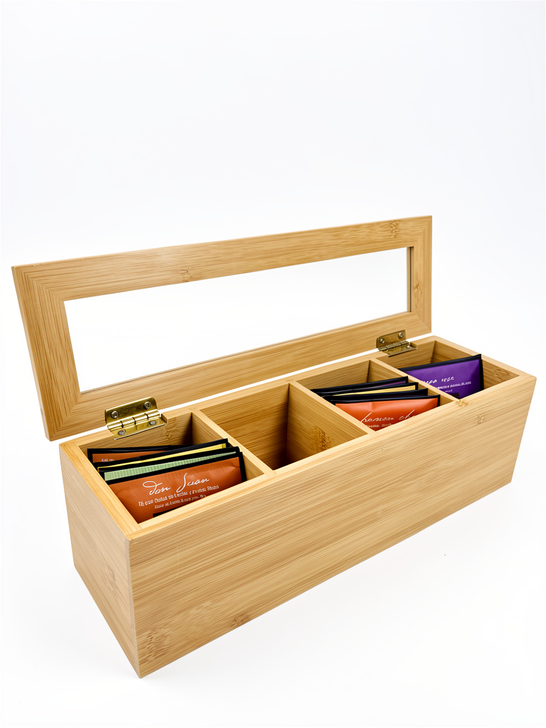 Kassa Caja de Té de Bamboo