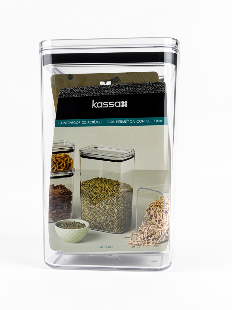 Kassa Contenedor acrílico 3100ml