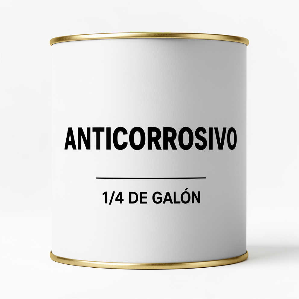 Anticorrosivo blanco/negro & colores 1/4 de galón