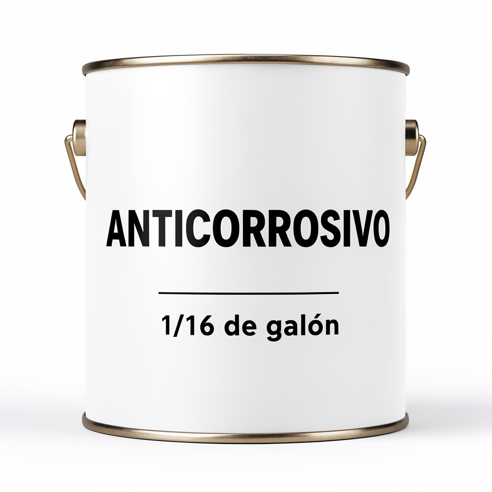 Anticorrosivo blanco/negro & colores 1/16 de Galón