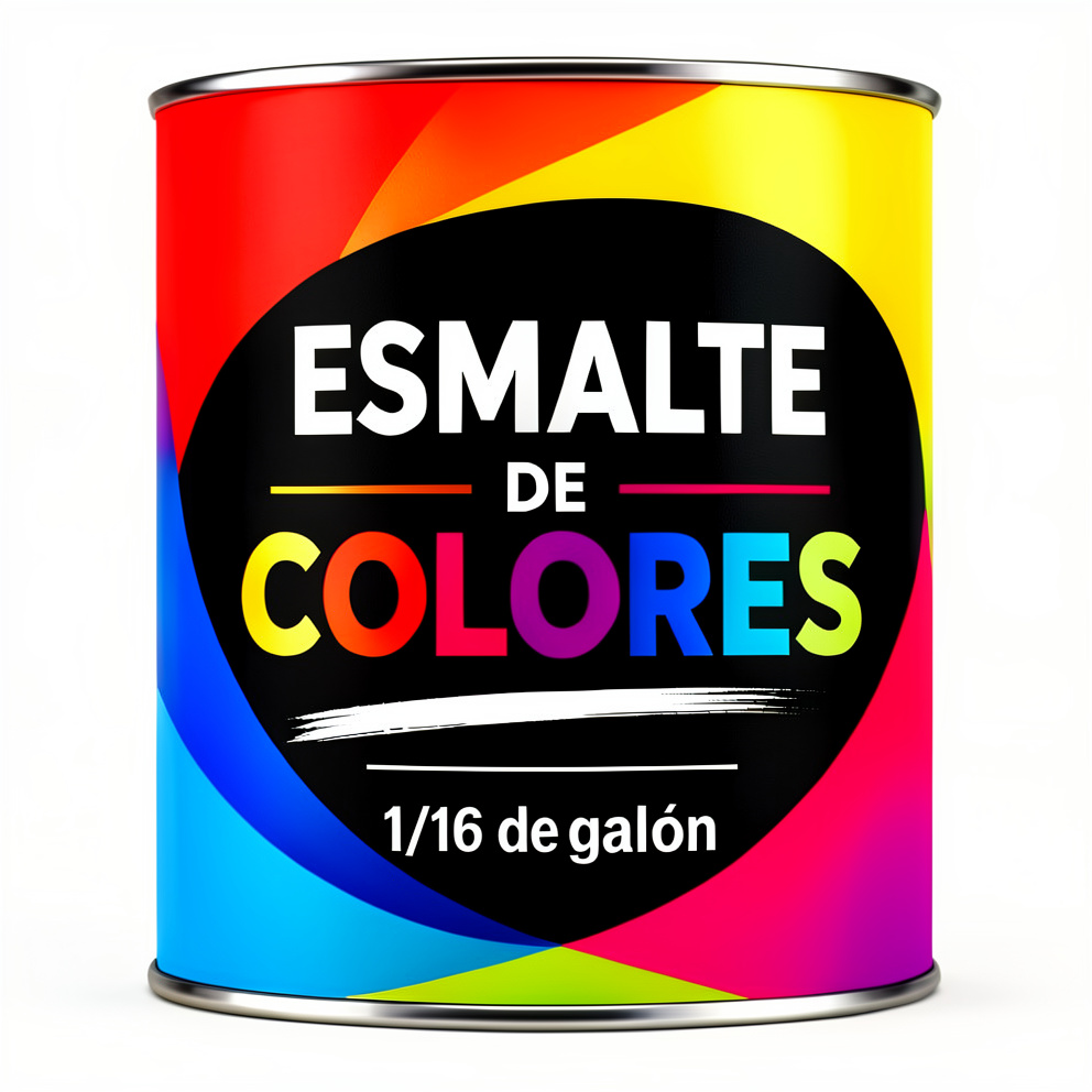 Esmalte colores 1/16 de galón