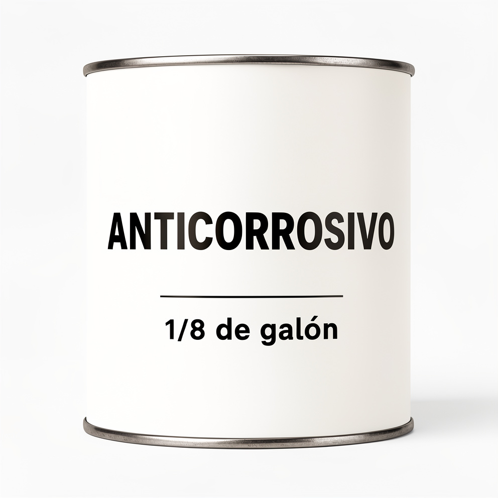 Anticorrosivo blanco/negro & colores 1/8 de Galón