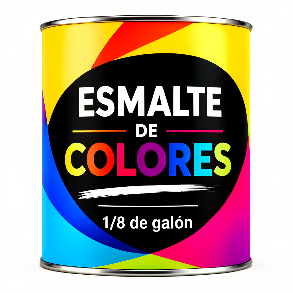 Esmalte colores 1/8 de galón