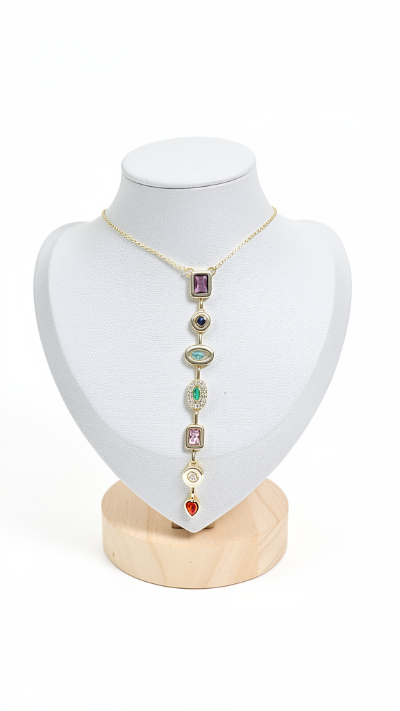 Collar dijes de colores