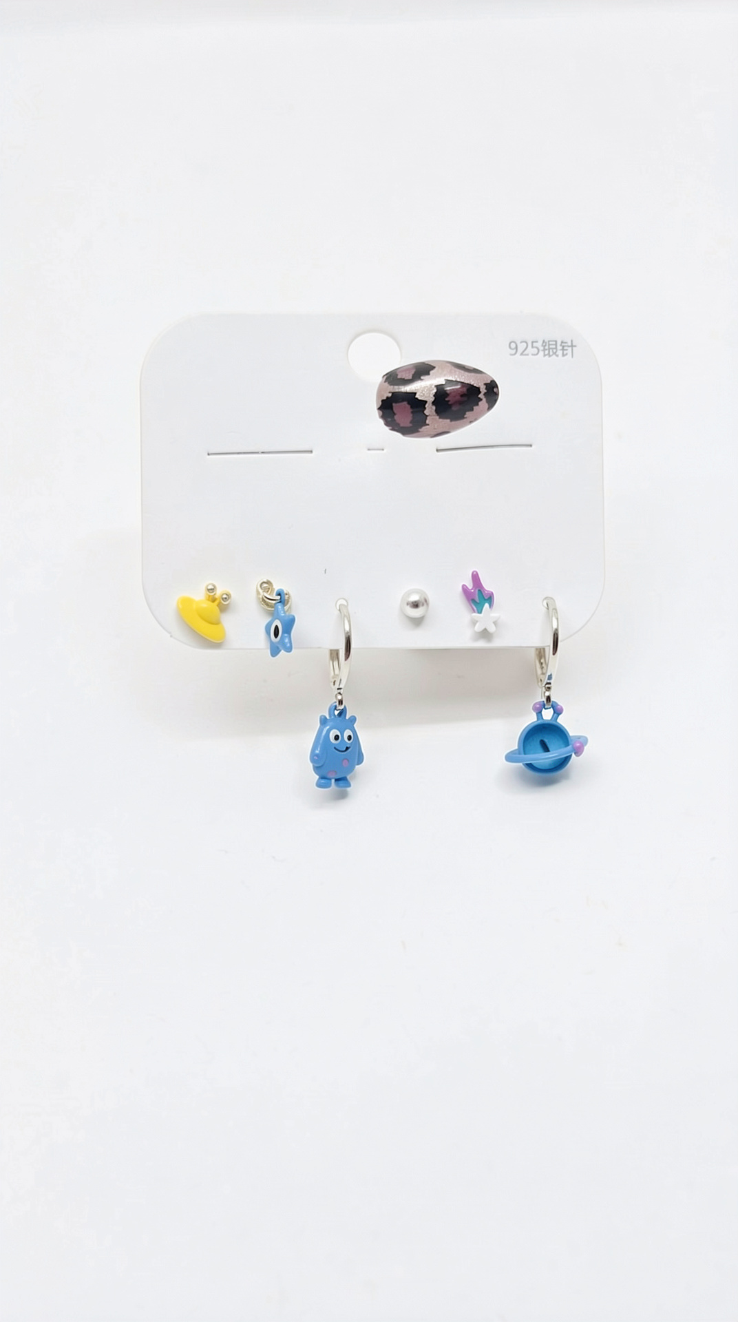 Aretes de Monsters pista de plata 925