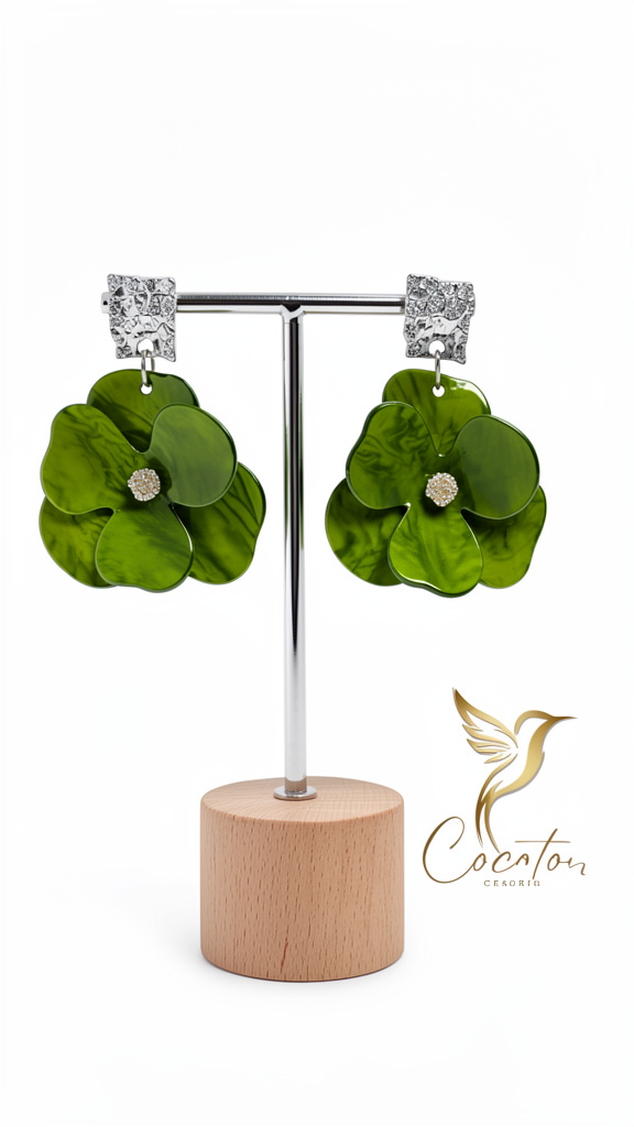 Aretes verdes