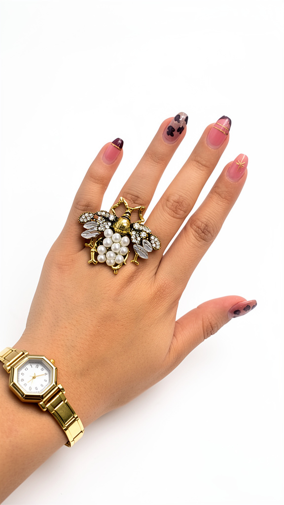 Anillo chuncky de abeja