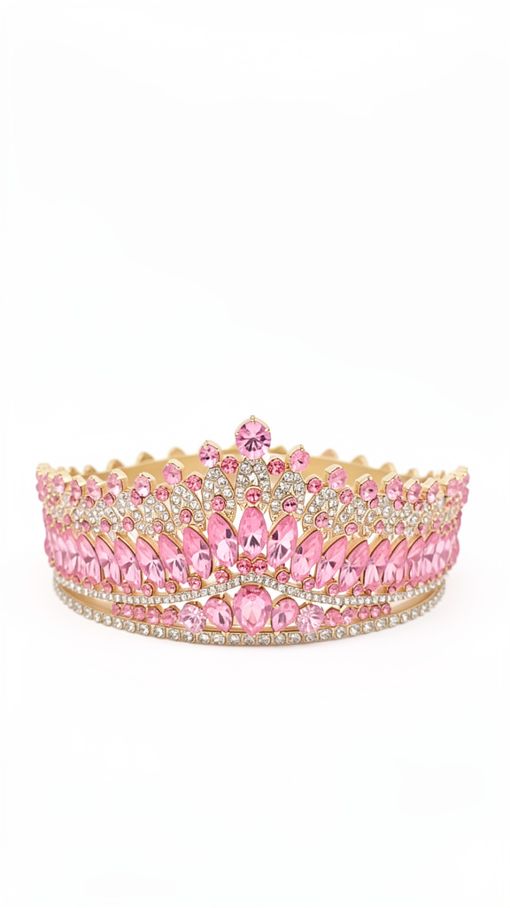 Corona rosa pastel