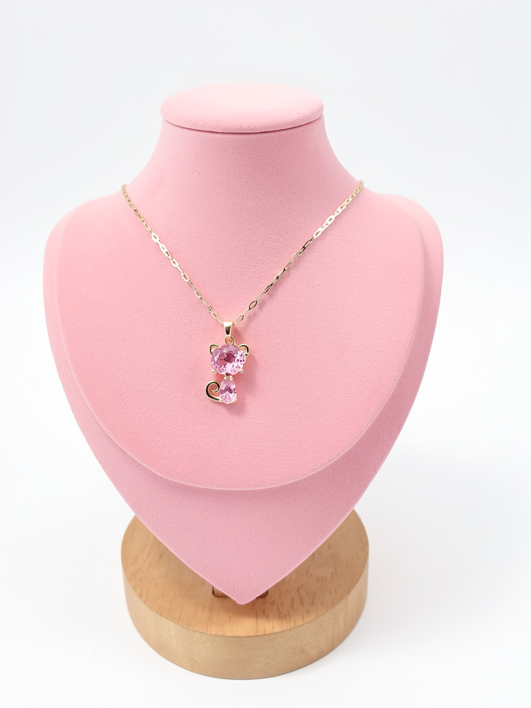 Collar de gato rosa
