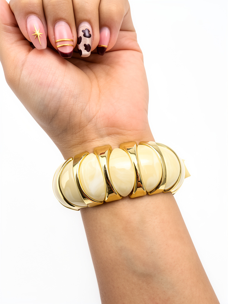 Pulsera elástica de acrilico