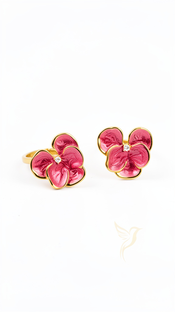 Aretes mini orquídea