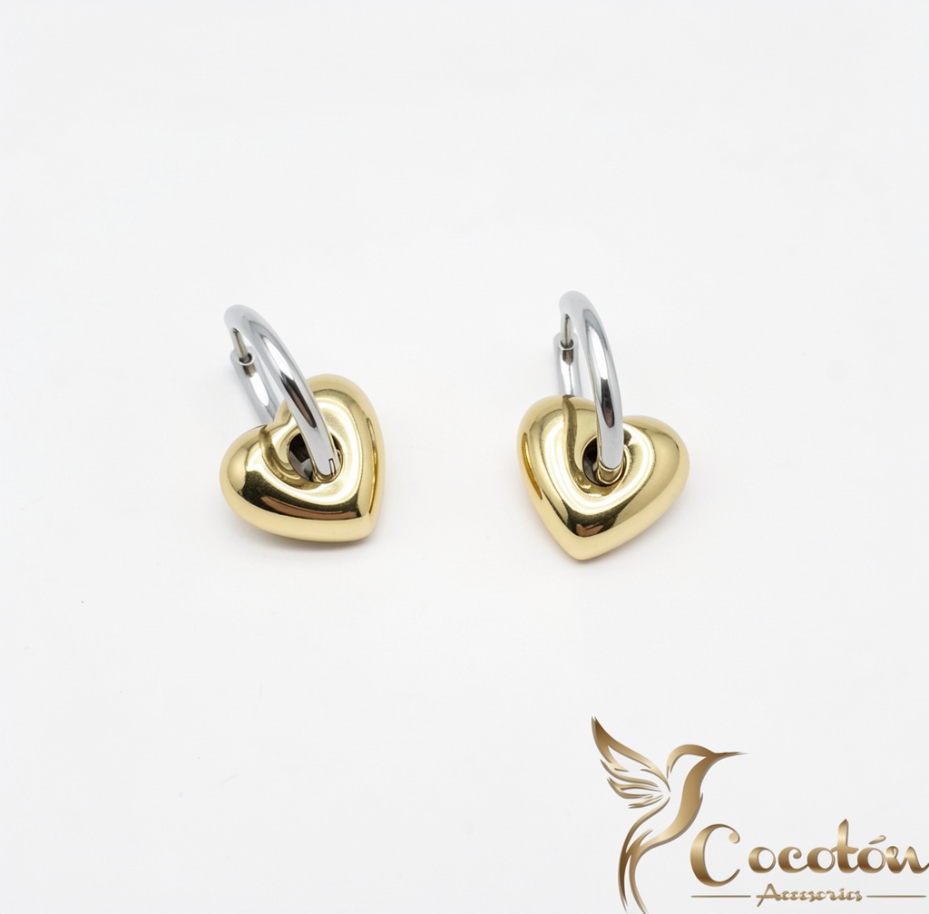 Aretes de corazón