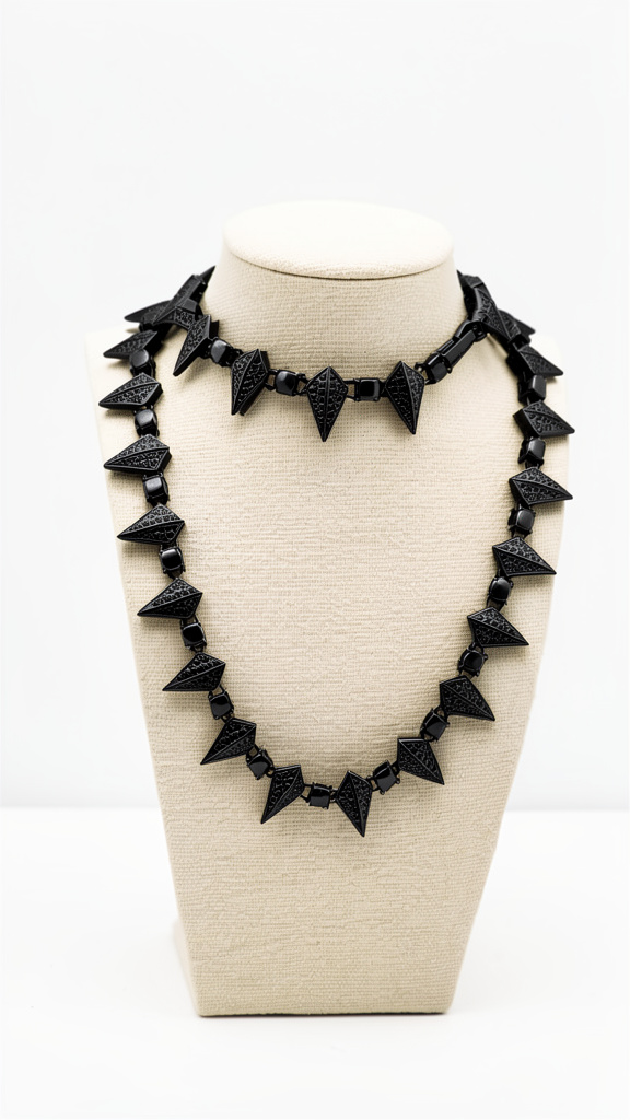 Collar para hombre rodio