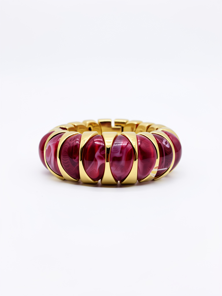 Pulsera elastica guinda