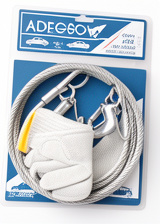 Cable de remolque con guantes
