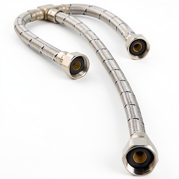 Manguera de abasto doble 3/8"X1/2"