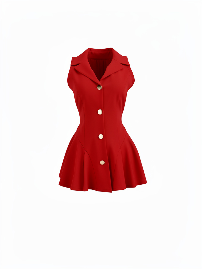 Vestido de botones