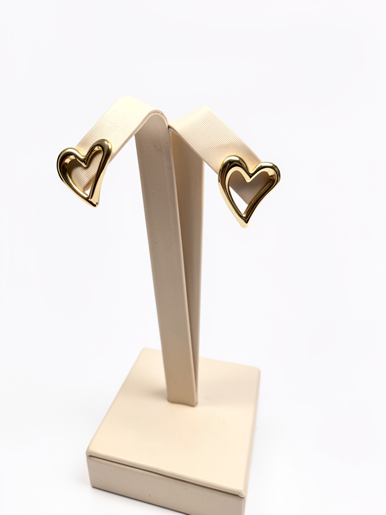 Aros corazón contorno